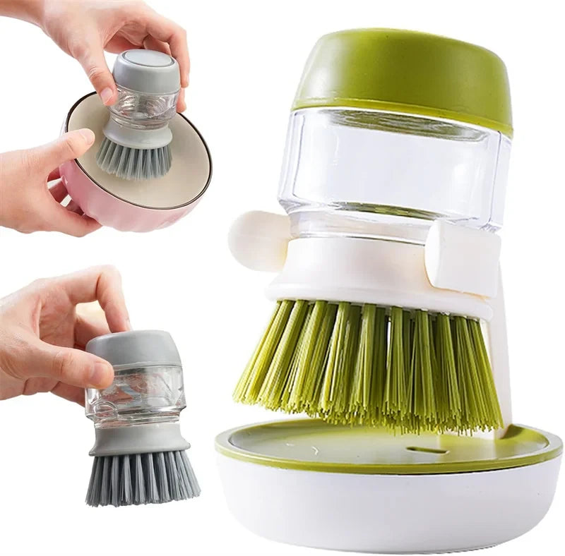 Afwasborstel met Zeepdispenser