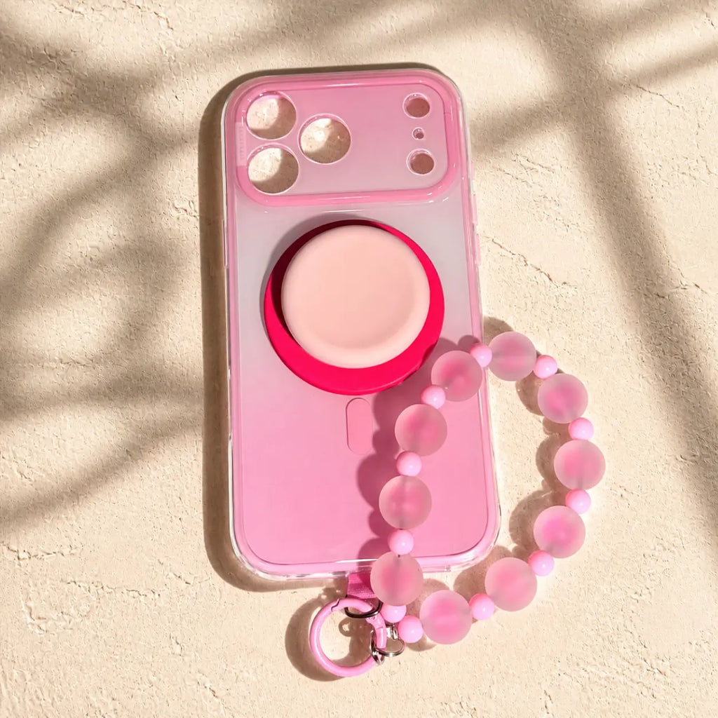 HISTORYOO Magnetic Pop Socket Airbag Grip Stand Case for iPhone 17 Pro Max 16 15 Pro 14 MagSafe Wireless Charging Summer Macaron Dopamine Gradient Color-blocking Candy Soft TPU Shockproof Luxury Cute Trendy Protective Internal Anti-Collision Strip Cover,,