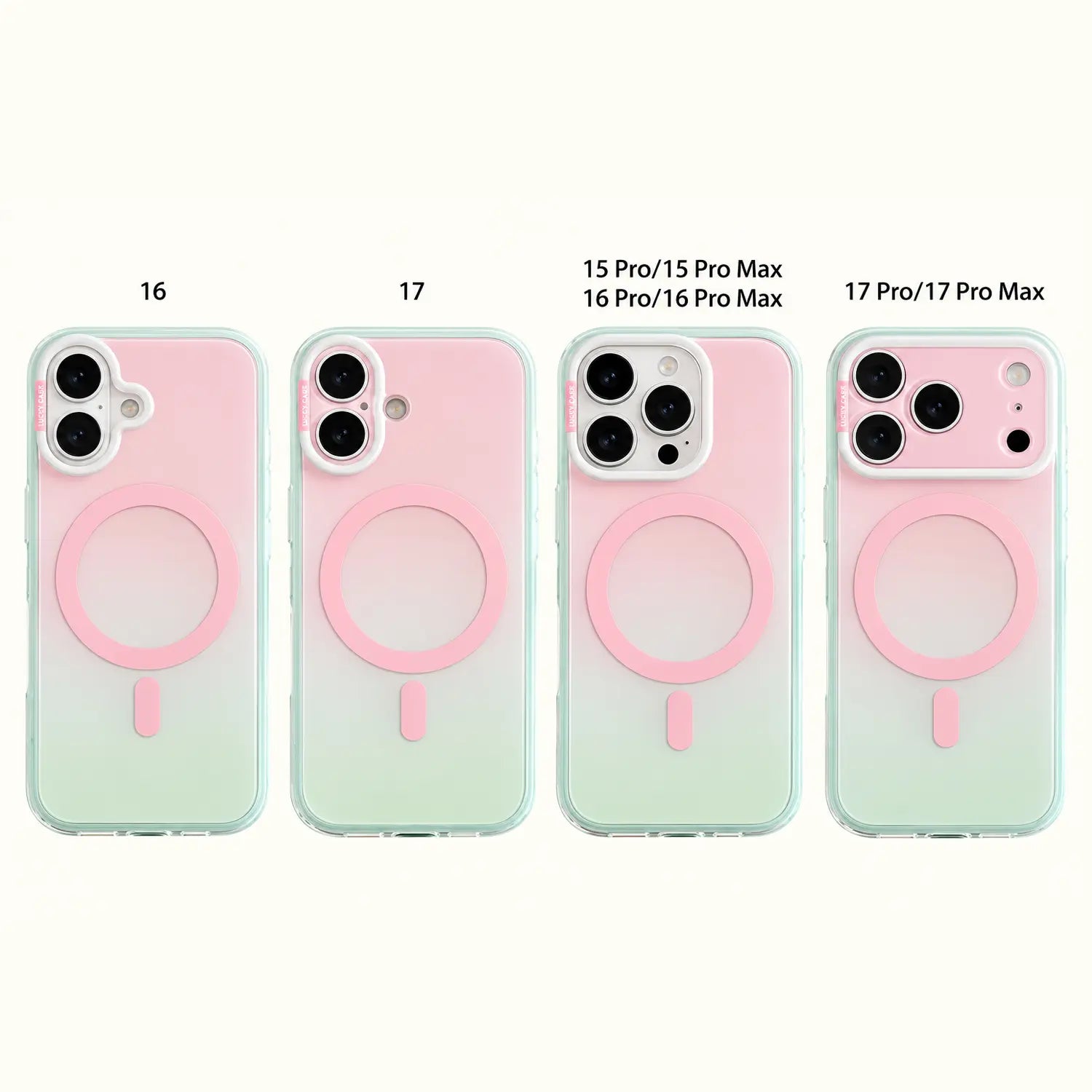HISTORYOO Magnetic Pop Socket Airbag Grip Stand Case for iPhone 17 Pro Max 16 15 Pro 14 MagSafe Wireless Charging Summer Macaron Dopamine Gradient Color-blocking Candy Soft TPU Shockproof Luxury Cute Trendy Protective Internal Anti-Collision Strip Cover,,
