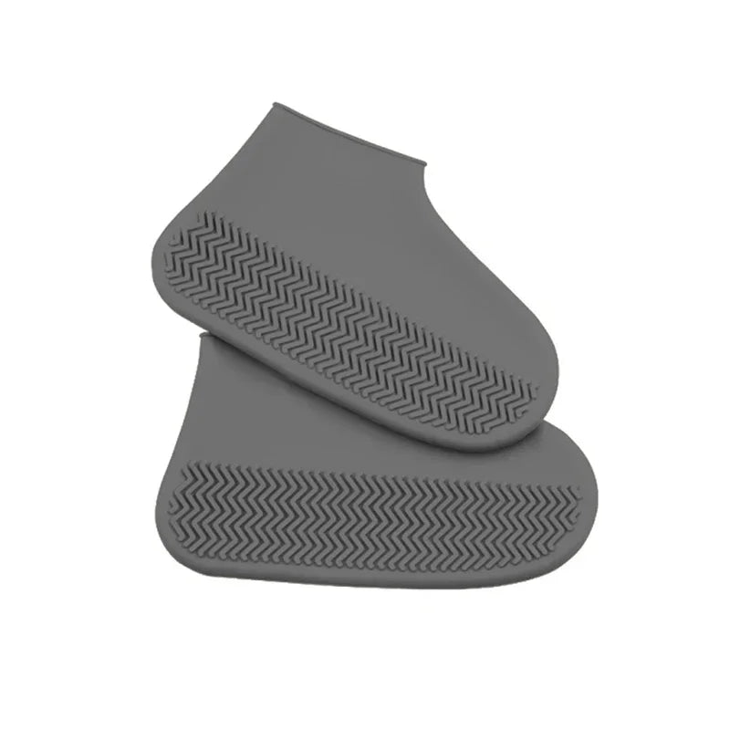 Waterproof Shoe Covers Non-Slip Rubber Overshoes For Rainy Days Reusable Boot Protectors M/L Wet Weather Accessories