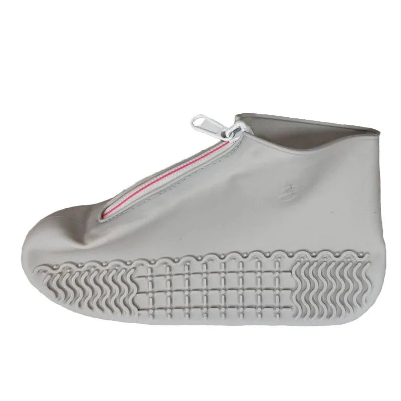 Waterproof Shoes Covers Front Zip Rain Shoe Protector Covers Shoes Plus Size Unisex High Elasticity Shoe Waterproof Cover