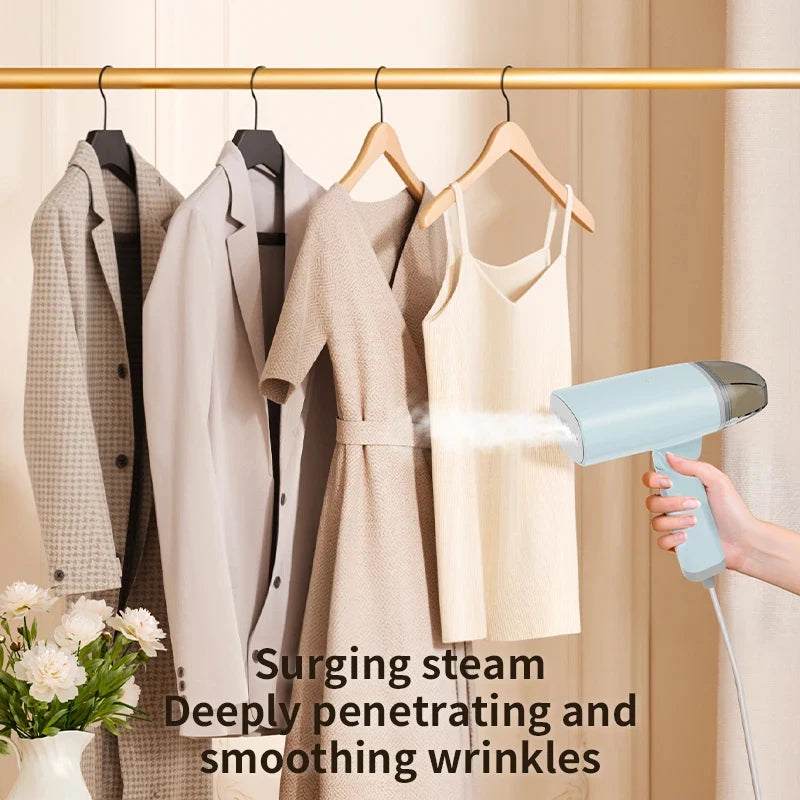 Handheld Garment Steamer 1300W Portable Steam Iron Powerful Fast Wrinkle Remover Travel Steamer Ironing for All Fabrics Clothe ﻿