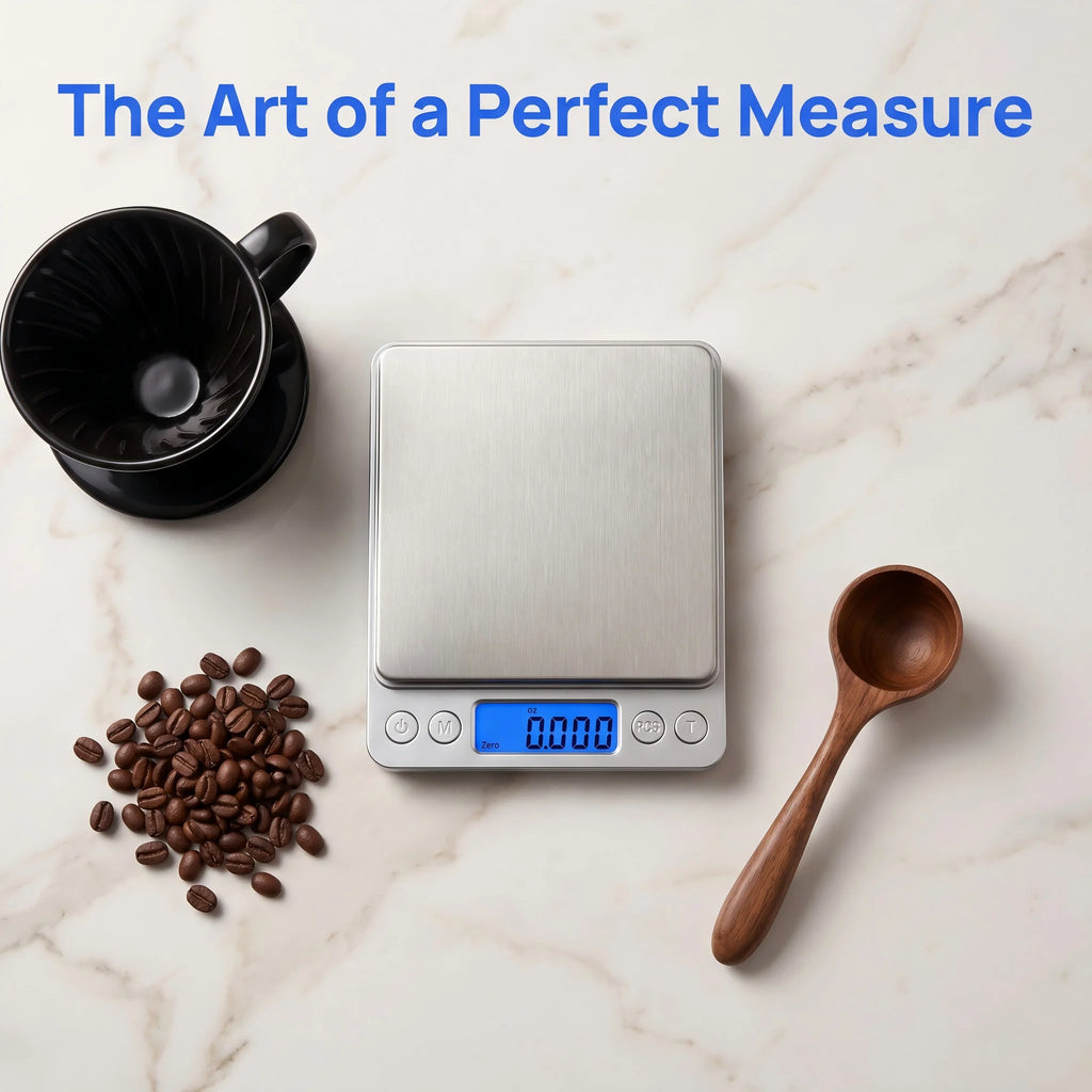 Digital Kitchen Scale, Stainless Steel Food Scale with LCD Display, Accurate Weight for Precise Cooking and Diet Weighing