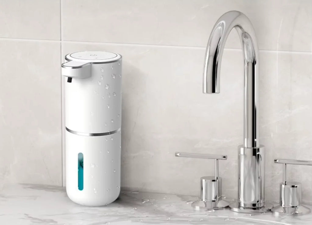 Automatic Foam Soap Dispensers Bathroom Smart Washing Hand Machine With USB Charging White High Quality ABS Material
