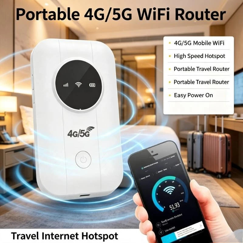 Portable 4G 5G Router With Usb Power Design Meets Temporary Network Demands For Outdoor Shooting And Field Survey Jobs