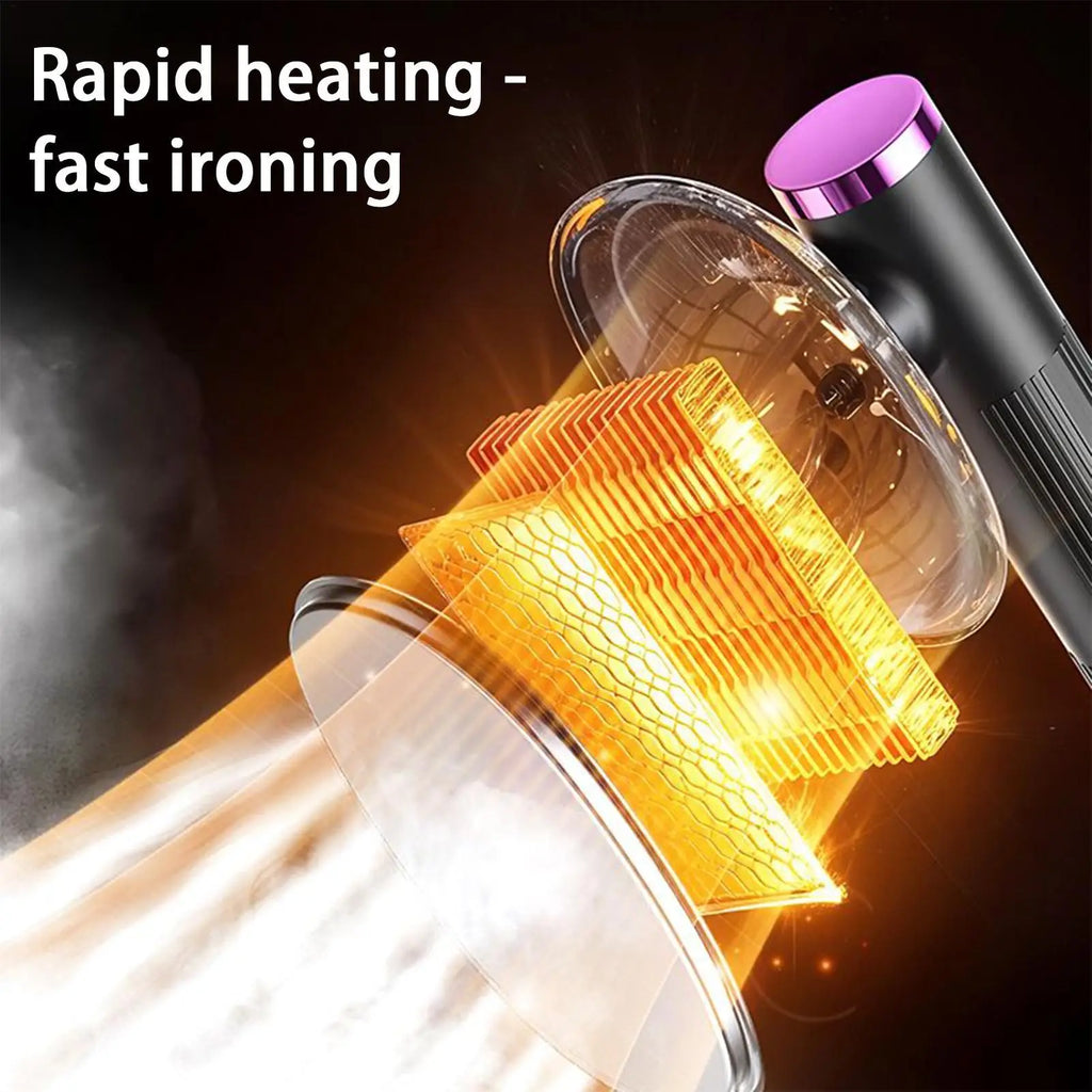 2-in-1 Garment Steamer, Handheld Steamer & Iron for All Fabrics, Large Water Tank for Home Dorm Travel Use