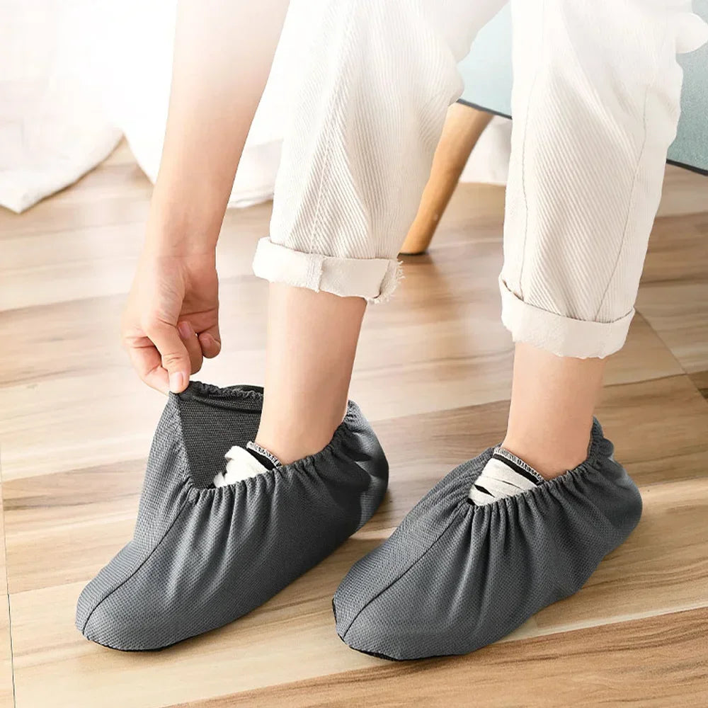 Waterproof Non-slip Shoe Covers for Shoes Dust Proof Reusable Rain Boots Cover Men Women Indoor Washable Overshoes Accessories