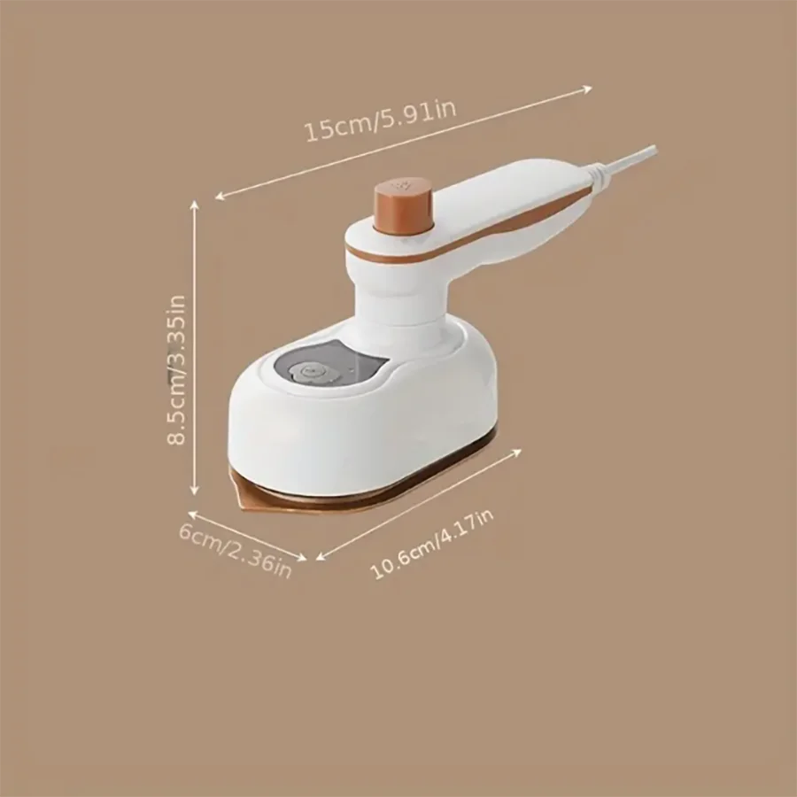 Mini Portable Steam Iron | 180° Rotatable Handle | Travel Garment Steamer for Home & Dorm