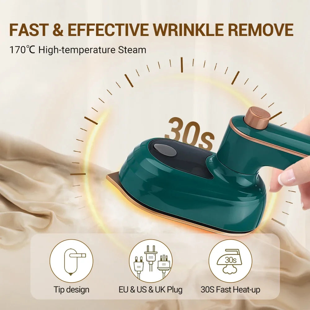 Mini Garment Steamer Steam Iron Handheld Portable Home Travelling For Clothes Ironing Wet Dry Ironing Machine Home Appliance