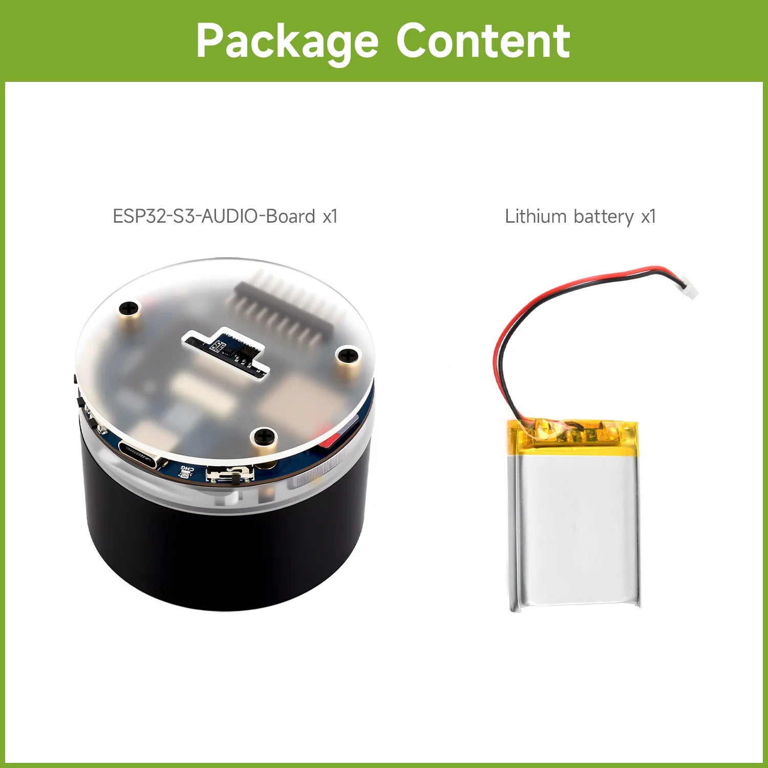 FireChip Waveshare ESP32-S3 AI Smart Speaker ESP32 Audio, Surround RGB Lighting, with Dual Digital Microphone Array