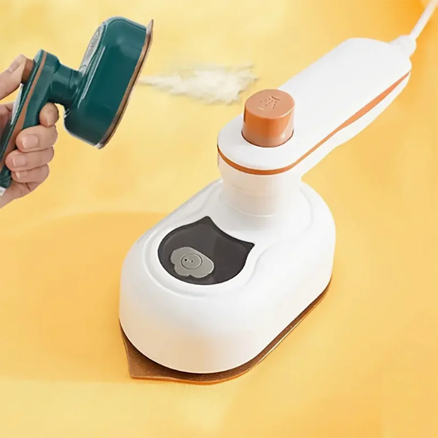 Mini Portable Steam Iron | 180° Rotatable Handle | Travel Garment Steamer for Home & Dorm