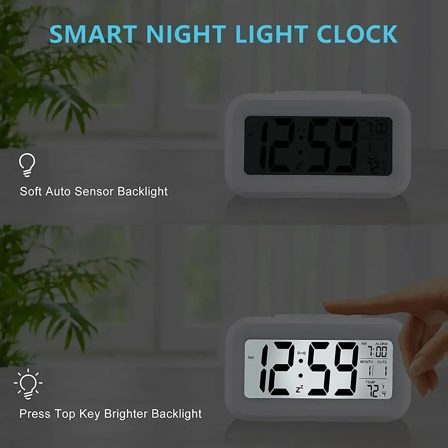 Mini Timer Smart Clock Children Alarm Clock Student Time Manager Desktop Silent Bedside Electronic Small Alarm Clock