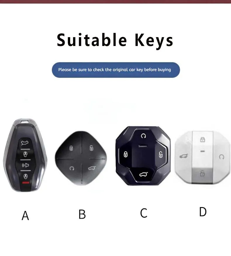 Car Smart Key Fob Cover For Chery Jetour T2 2026 Freer Freedom Traveller T1 Keychain Keyless Shell Luxury Durable Accessories