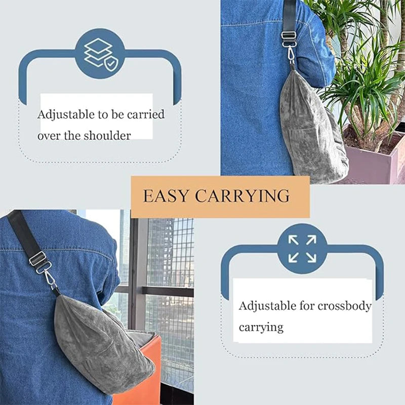 Travel Neck Pillow Stuffable With Clothes Stuffable Neck Pillows Airplanes Multifunctional No Filler Portable Travel Equipped