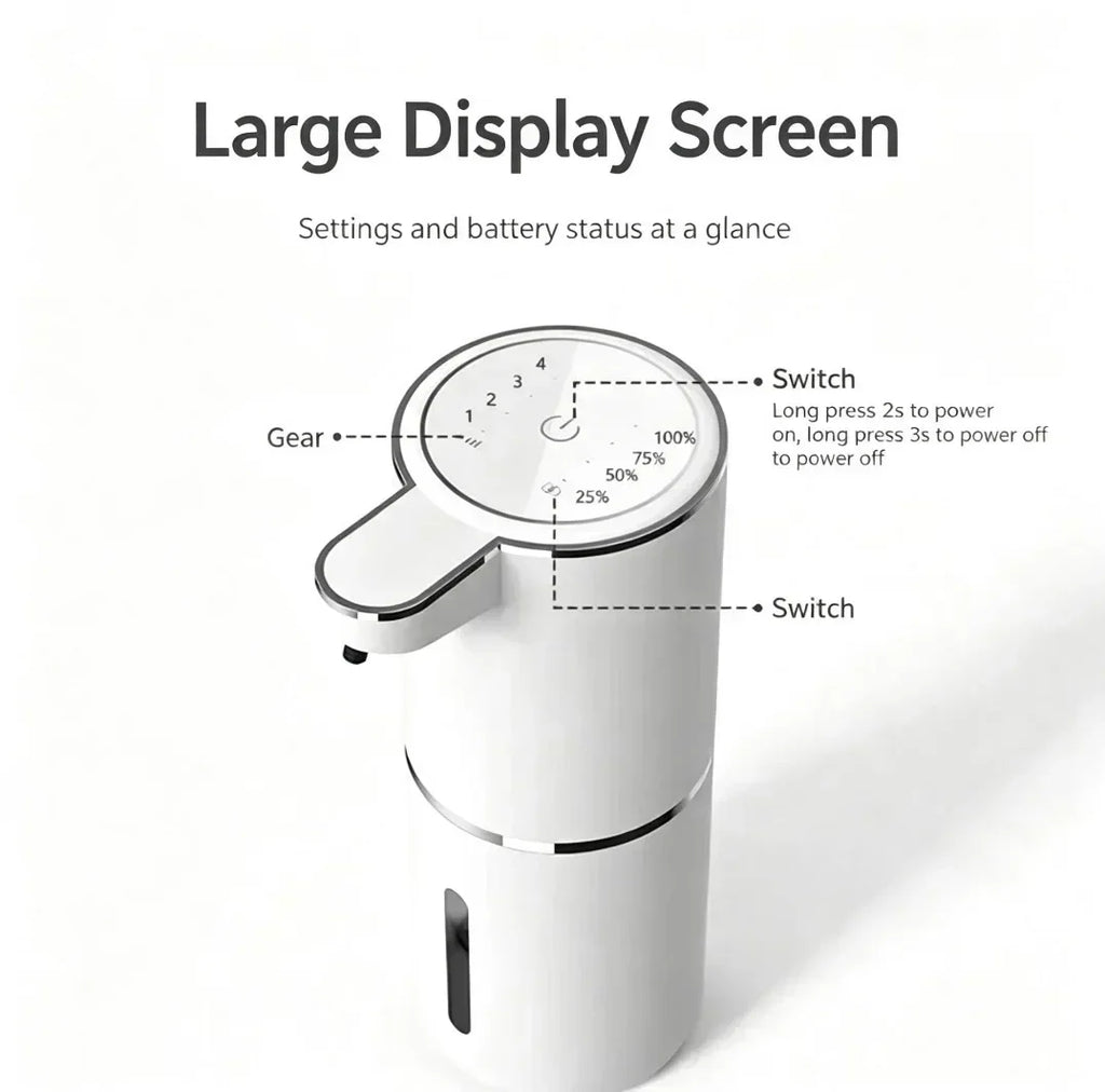 Automatic Liquid/Foma Soap Dispenser, Touchless Electric Dispenser, USB Rechargeable with Infrared Sensor for Bathroom,Kitchen