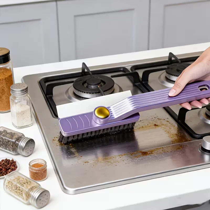 Upgraded 4in1multifunctional Cleaning Brush Household Hardbristle Crevice Suitable Kitchens Bathrooms Various Corners Recesses