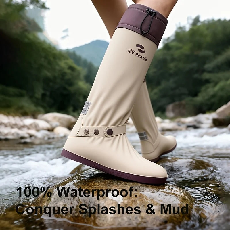Waterproof Shoe Covers for Rain Boot Covers for Men Women Rain Outdoor Indoors Non-Slip Waterproof Shoe Boot Protectors Cycling