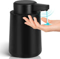 Automatic Soap Dispenser Liquid Touchless: 9oz Plastic Black 3-Level Adjustable Modern Rechargeable Electric Smart Auto Soap Dis
