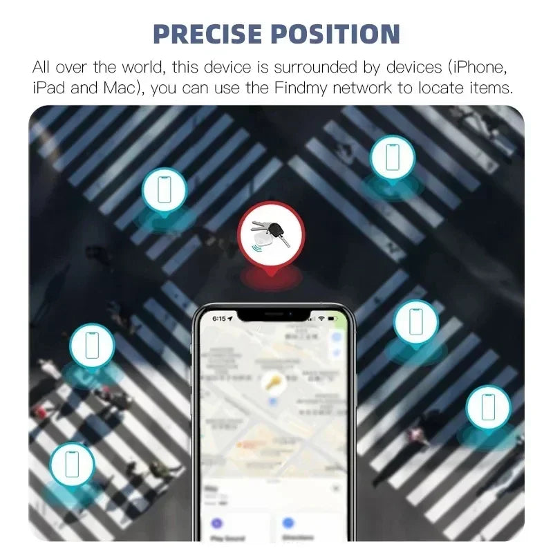 Bluetooth Tracking Device iOS Find My APP Smart Tag GPS Tracker Locator Anti-Lost Alarm Reminder Car Key Dog Pet Kid Finder
