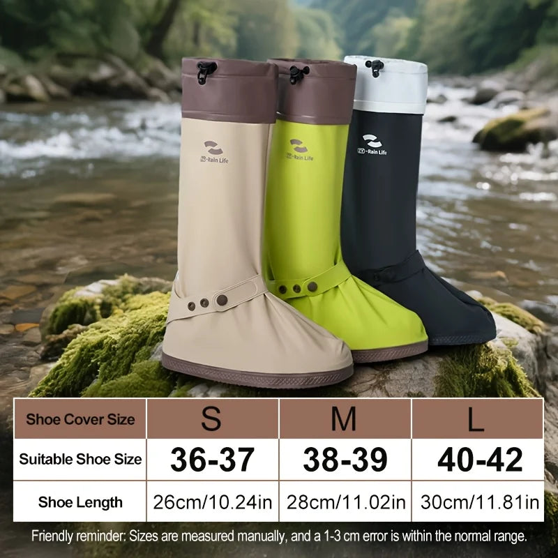 Waterproof Shoe Covers for Rain Boot Covers for Men Women Rain Outdoor Indoors Non-Slip Waterproof Shoe Boot Protectors Cycling