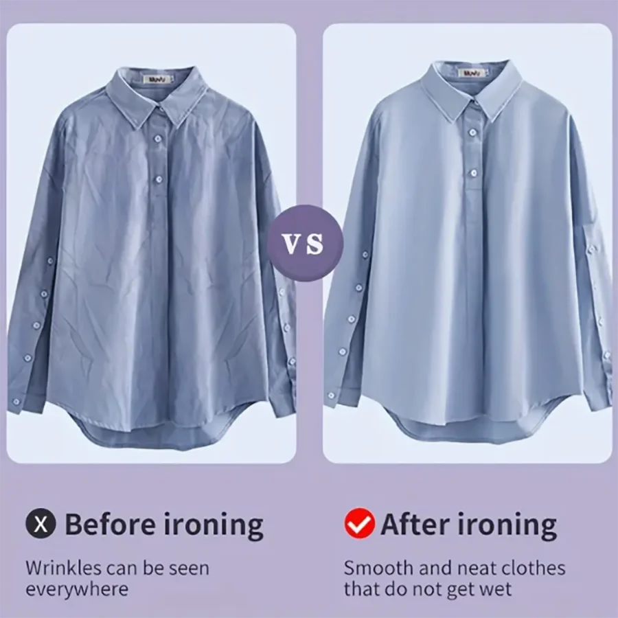Mini Portable Steam Iron | 180° Rotatable Handle | Travel Garment Steamer for Home & Dorm