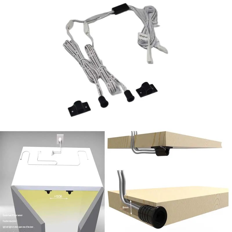 DC5V-24V smart Cabinet door  IR Motion sensor switch Cabinet Wardrobe door sensor detector for light strip lamp Light bulb