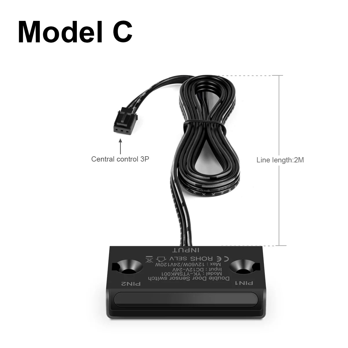 Smart Door Open/Close Sensor Switch Sensitive DC12V-24V Double Side Induction For Home Appliances LED Lights Cabinet Showcase