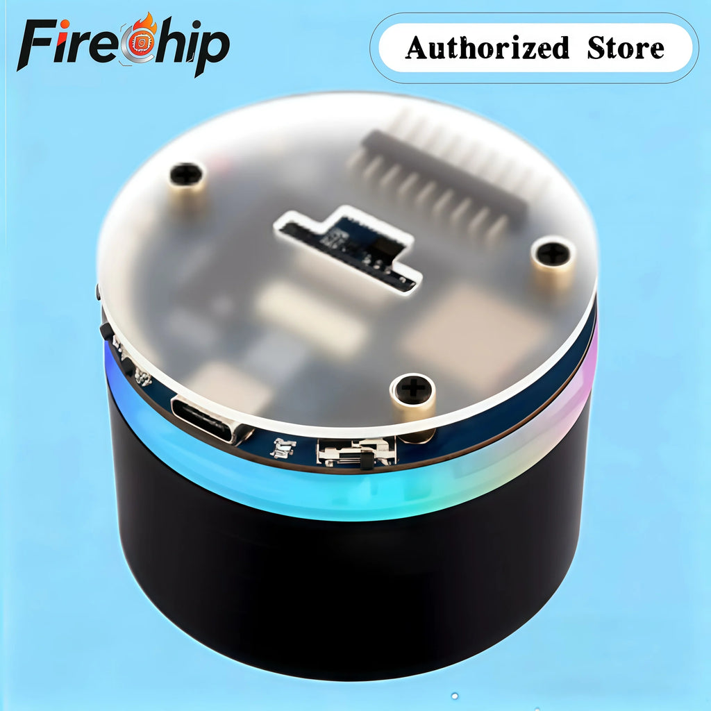 FireChip Waveshare ESP32-S3 AI Smart Speaker ESP32 Audio, Surround RGB Lighting, with Dual Digital Microphone Array