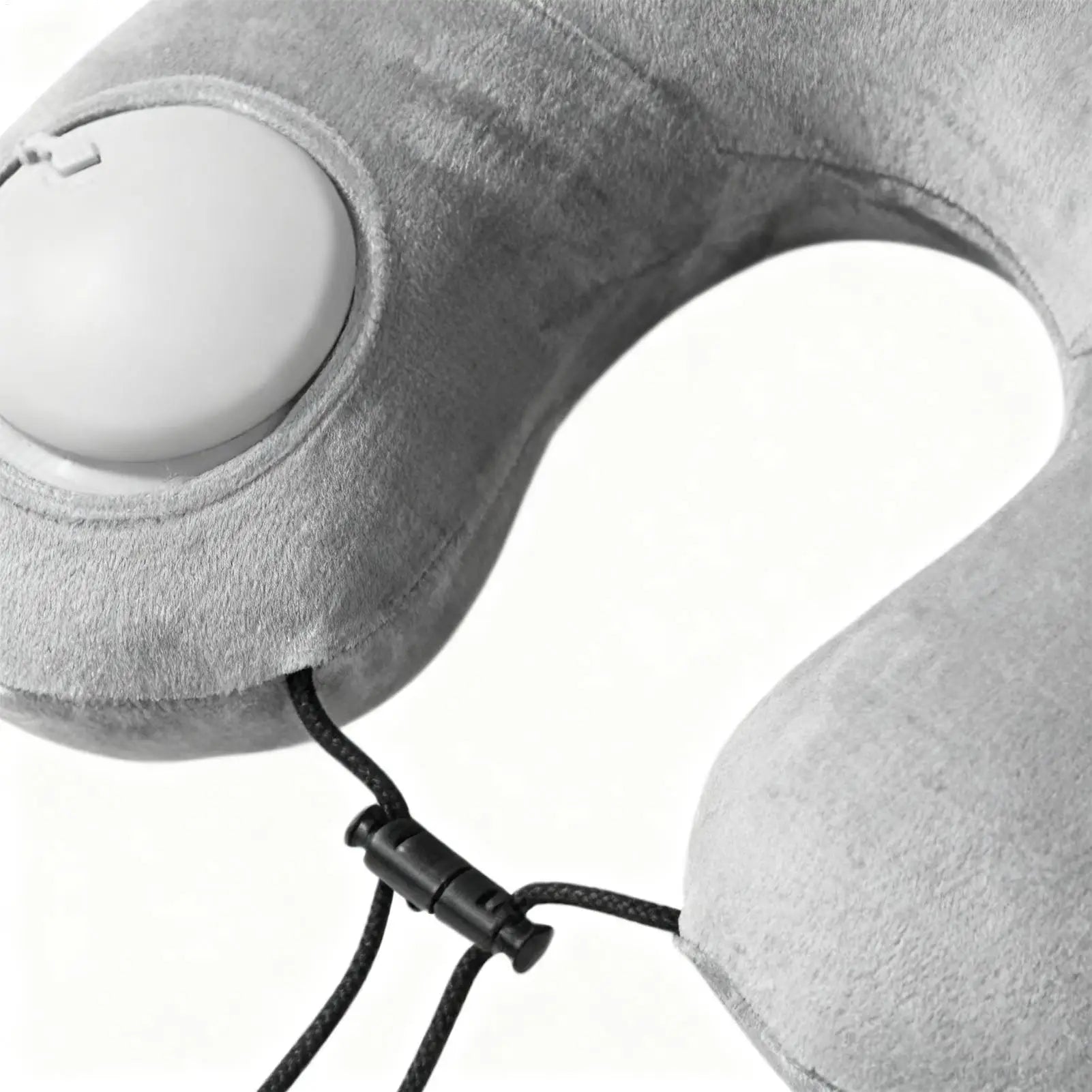 Travel Neck Pillow  Inflatable U Shape Neck Support Pillow Plush Sleeper for Travel Sleeping Napping Bedroom Airplane Office