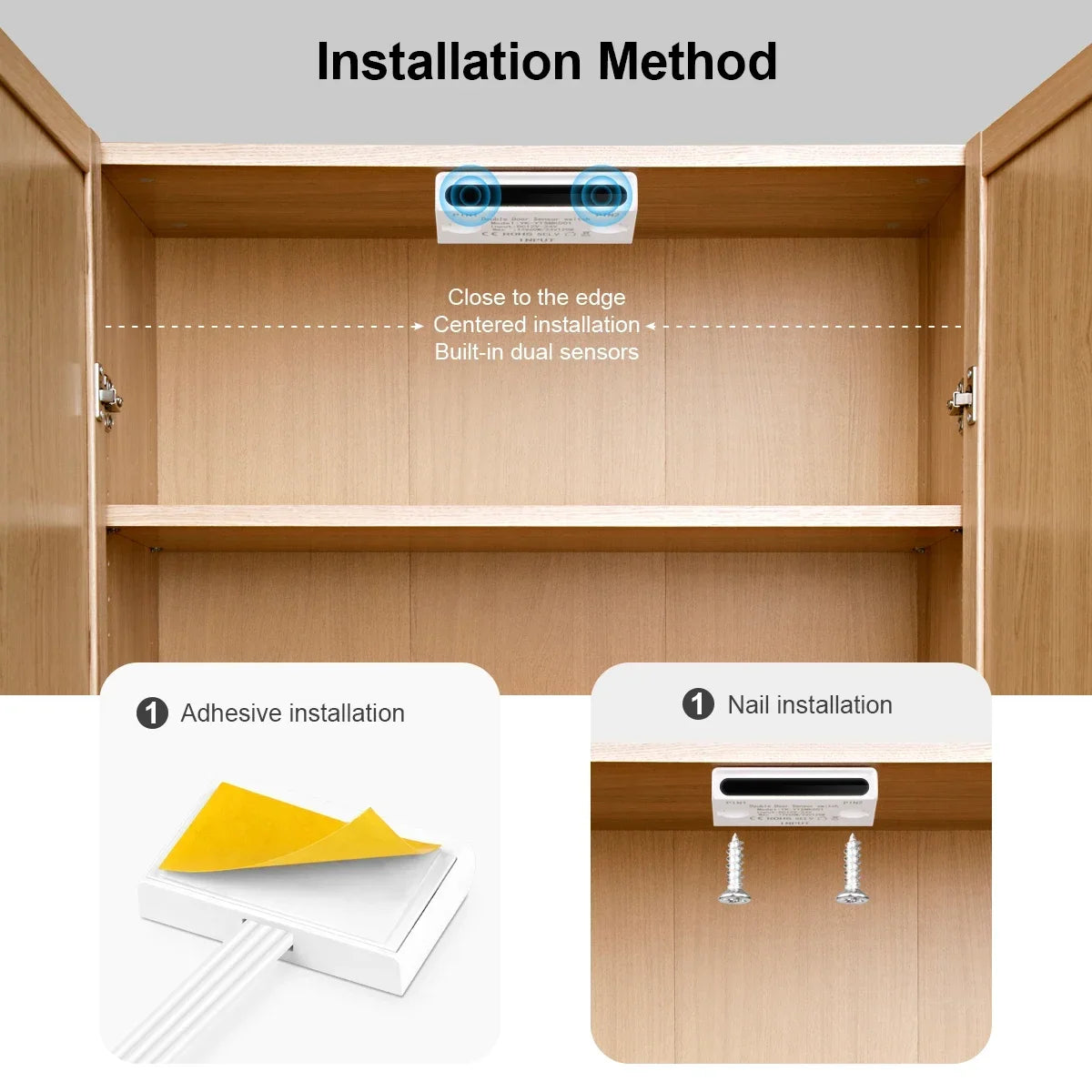 Smart Door Open/Close Sensor Switch Sensitive DC12V-24V Double Side Induction For Home Appliances LED Lights Cabinet Showcase