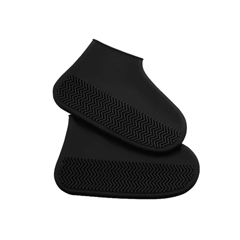 Waterproof Shoe Covers Non-Slip Rubber Overshoes For Rainy Days Reusable Boot Protectors M/L Wet Weather Accessories