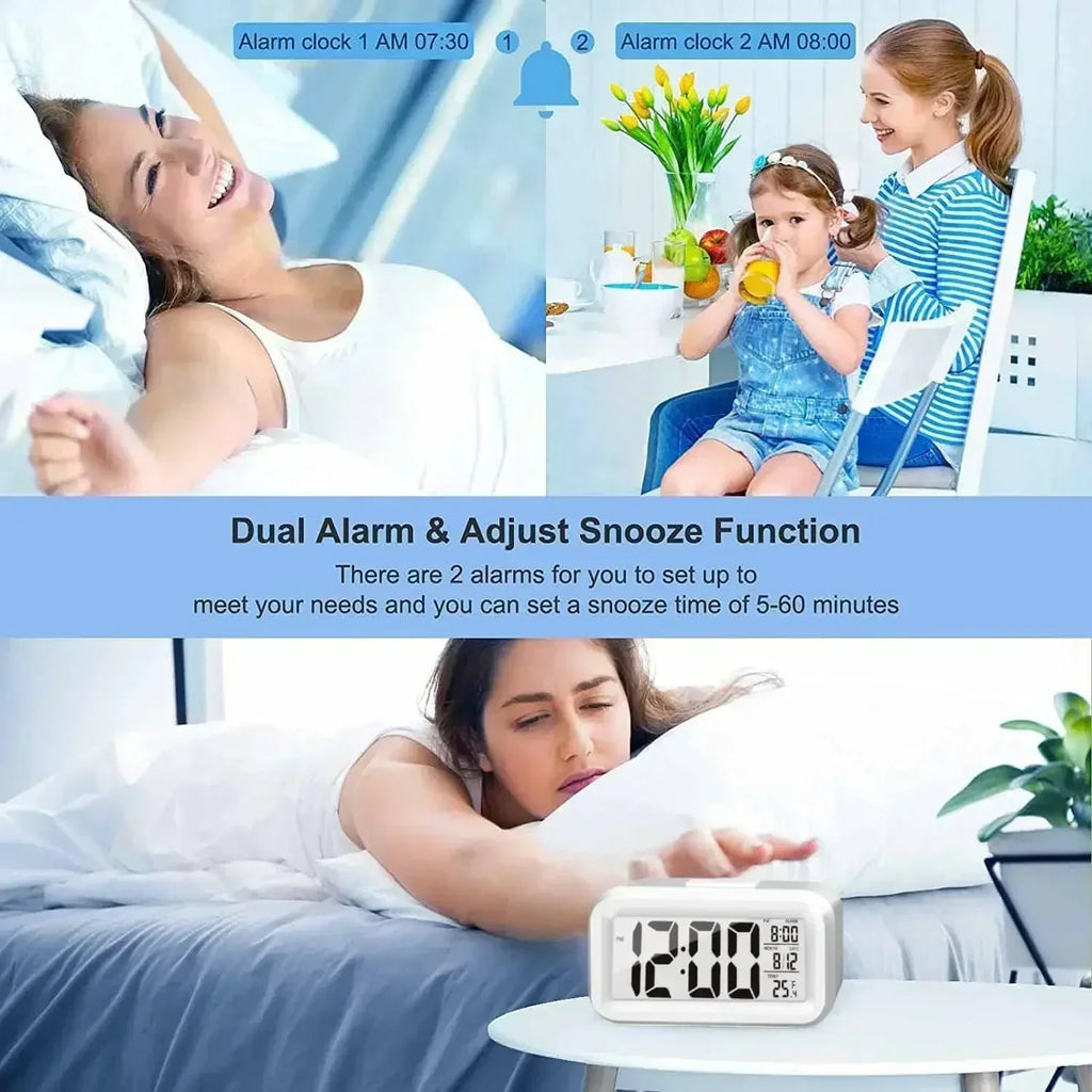 Mini Timer Smart Clock Children Alarm Clock Student Time Manager Desktop Silent Bedside Electronic Small Alarm Clock