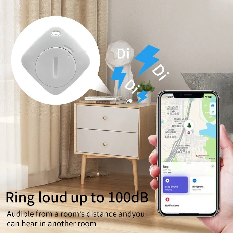 Bluetooth GPS Tracking Device for IOS and Android Find My App Kids Pets Dog Cat Car Anti-Lost Tag Item Locator Positioner