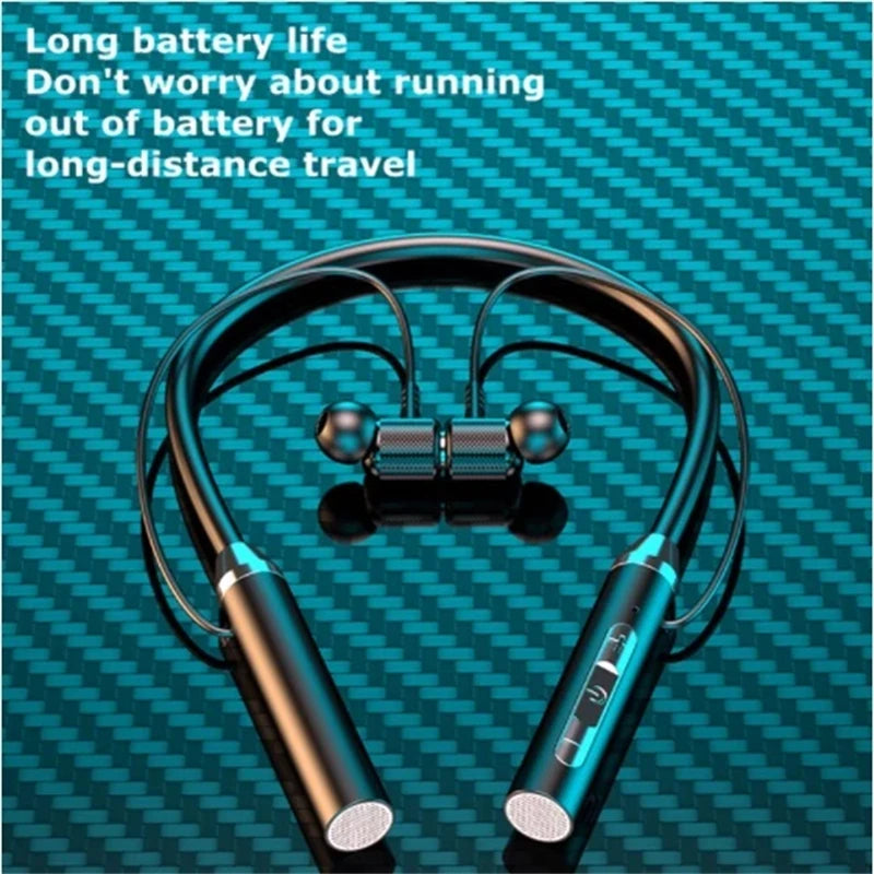Bluetooth Earphones Wireless Headphones Magnetic HIFI Sport Neckband Neck-hanging TWS Earbuds Wireless Blutooth Headset with Mic