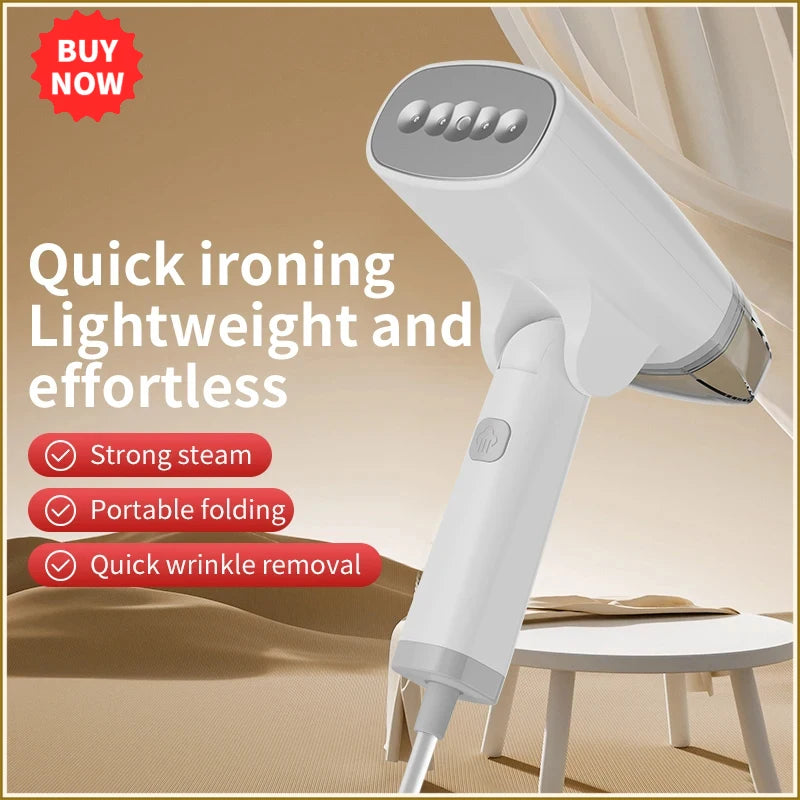 Handheld Garment Steamer 1300W Portable Steam Iron Powerful Fast Wrinkle Remover Travel Steamer Ironing for All Fabrics Clothe ﻿