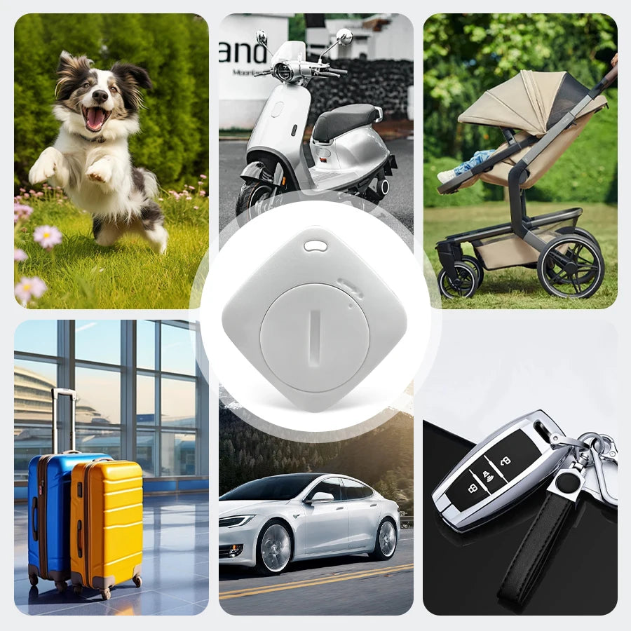 Bluetooth GPS Tracking Device for IOS and Android Find My App Kids Pets Dog Cat Car Anti-Lost Tag Item Locator Positioner