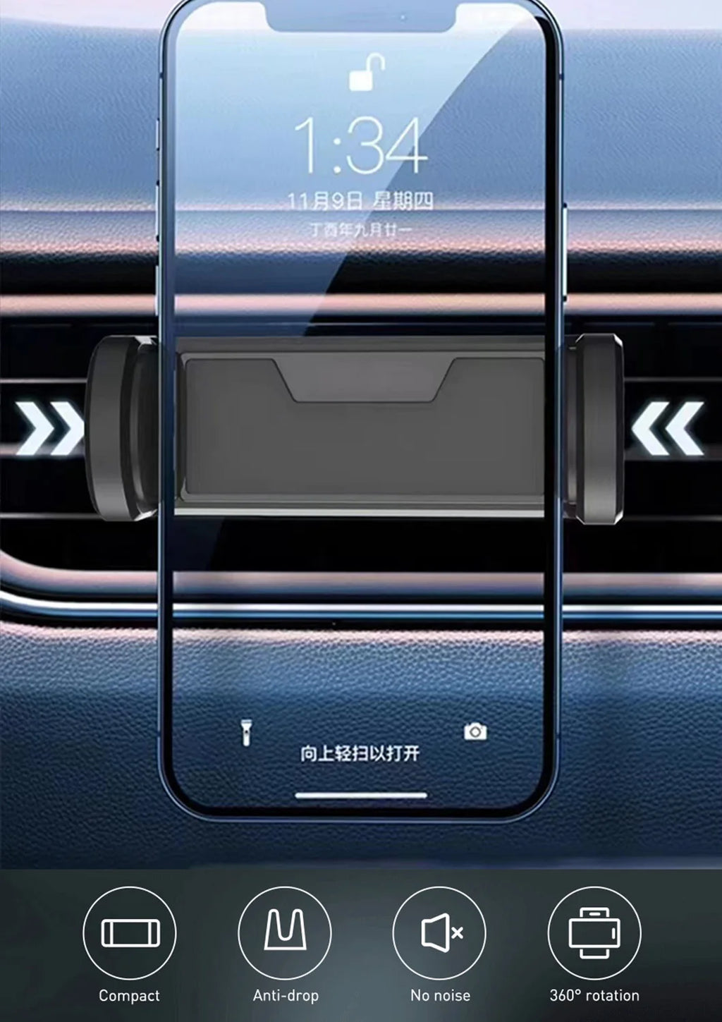 2026NEW Car Phone Holder For Universal Mobile Phone Holder Stand Car Phone Stand For Car Air Outlet Mount Car Cell Phone Support