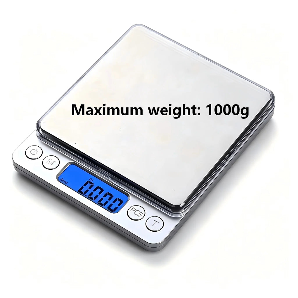 Digital Kitchen Scale, Stainless Steel Food Scale with LCD Display, Accurate Weight for Precise Cooking and Diet Weighing
