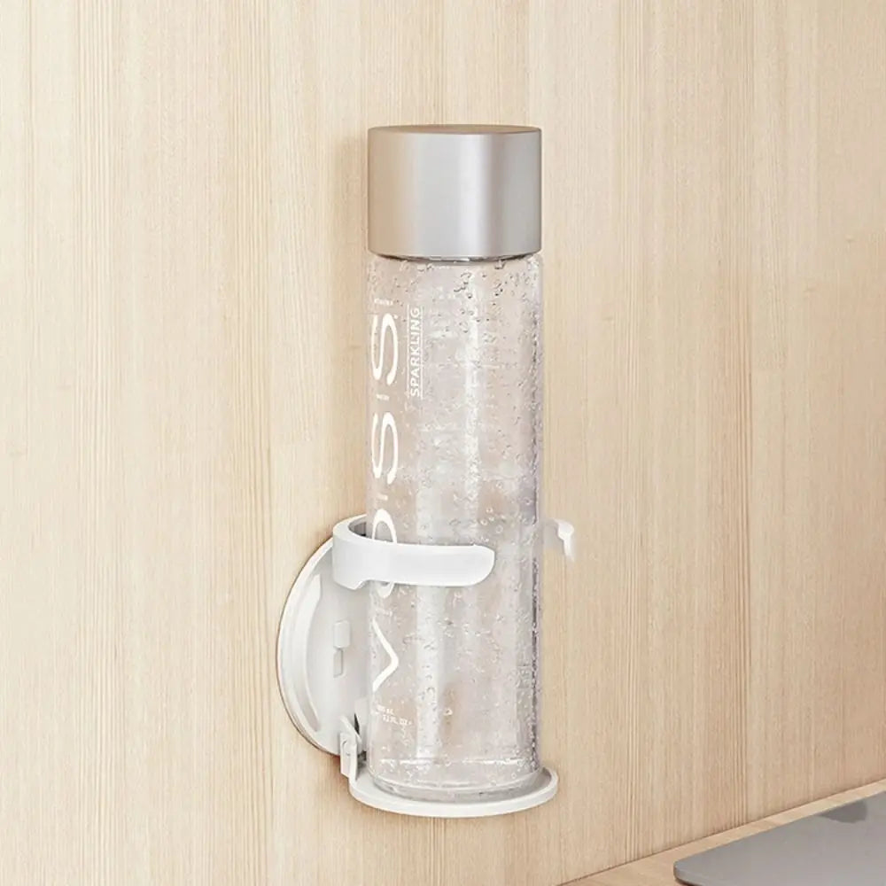 Portable Durable Wall-Mounted Round Cup Holder Foldable Self-Adhesive Drink Holder Multipurpose Space-Saving Wall Bottle Rack