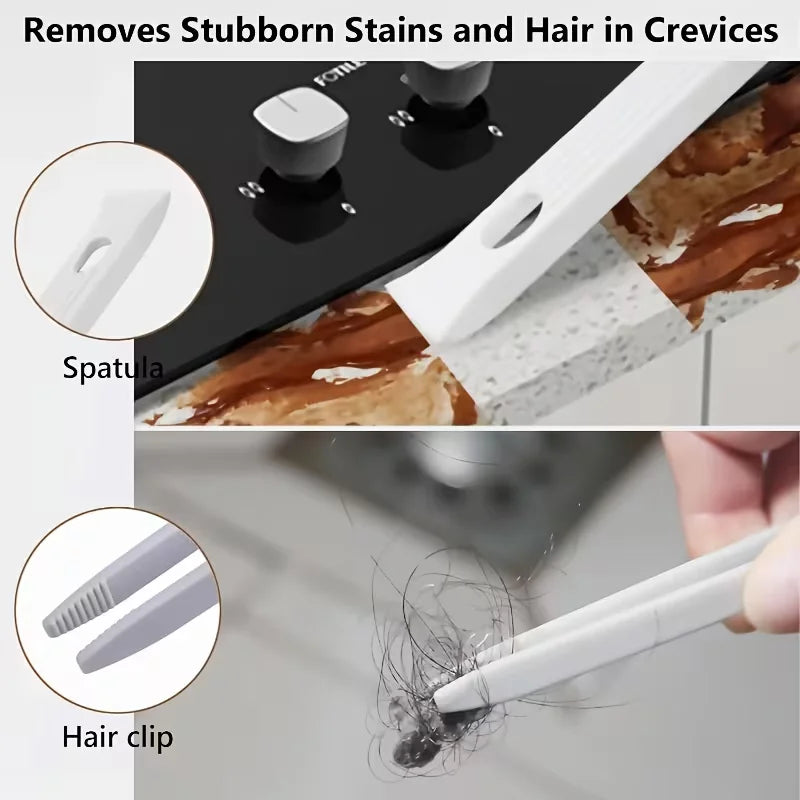 Upgraded 4in1multifunctional Cleaning Brush Household Hardbristle Crevice Suitable Kitchens Bathrooms Various Corners Recesses