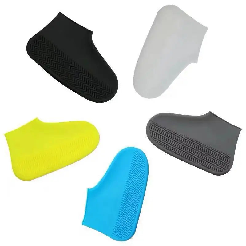 Waterproof Shoe Covers Non-Slip Rubber Overshoes For Rainy Days Reusable Boot Protectors M/L Wet Weather Accessories