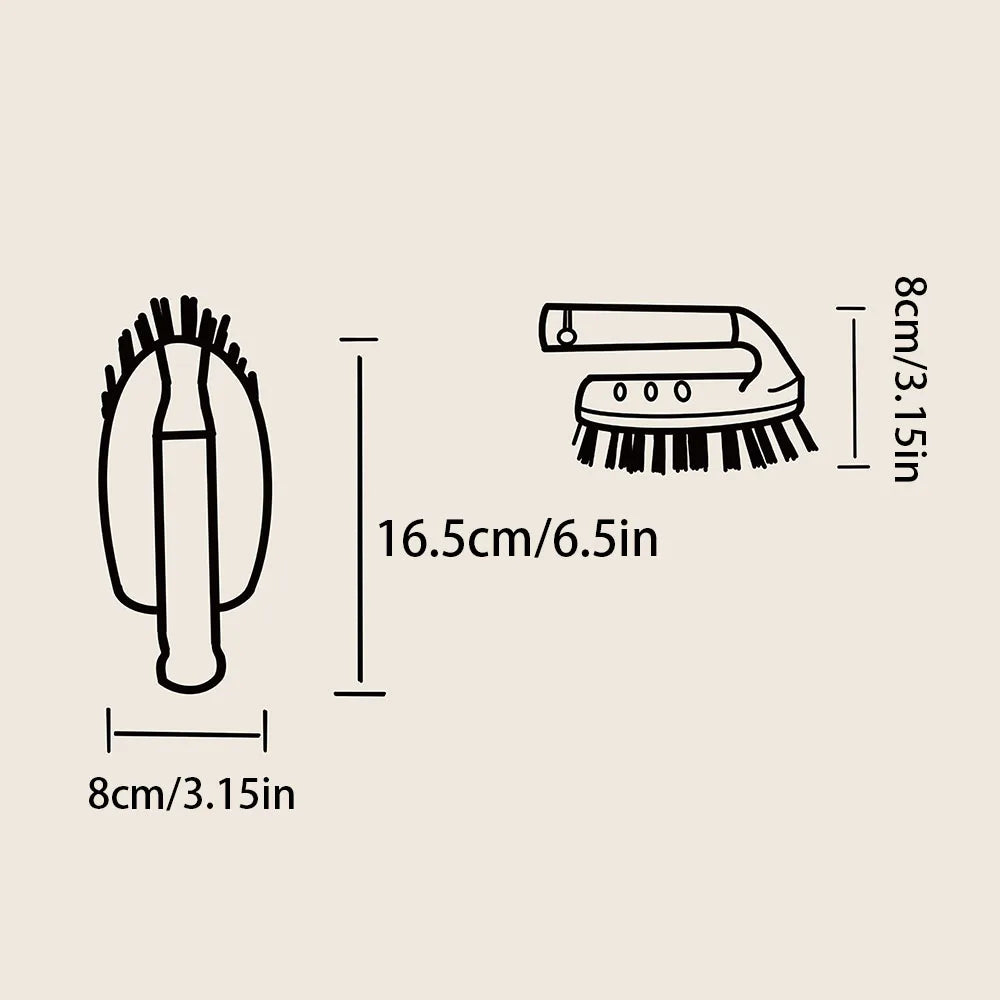 Multifunctional Household Cleaning Brush Set for Laundry Kitchen Bathroom Wall Tile Floor Scrub Brushes
