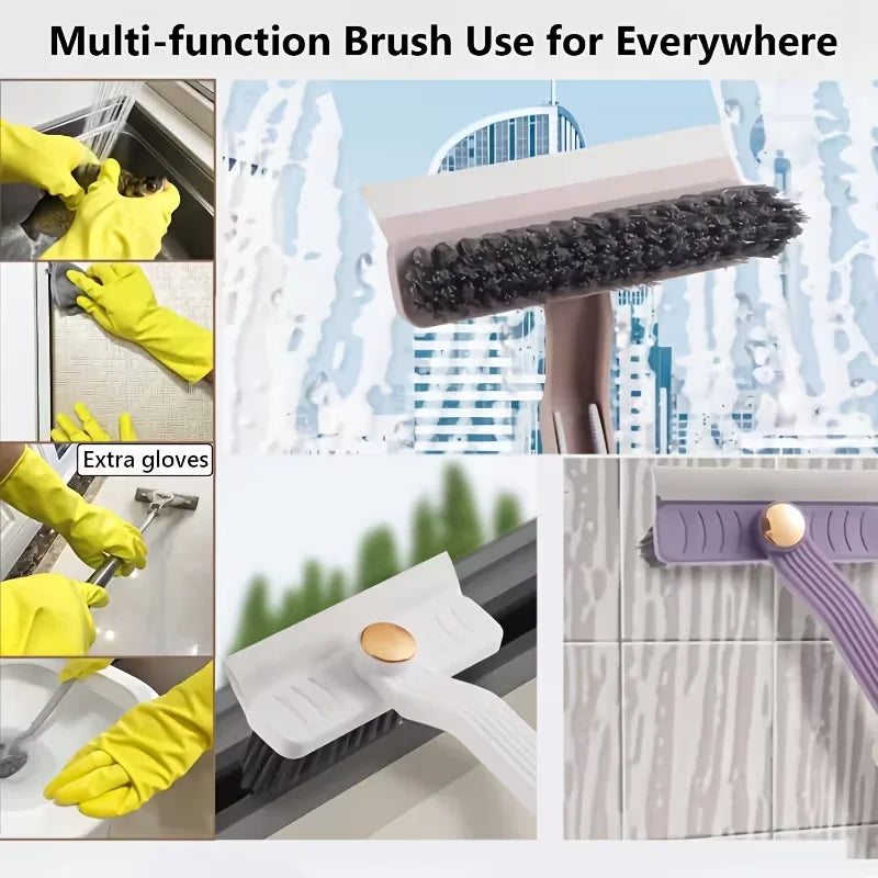 Upgraded 4in1multifunctional Cleaning Brush Household Hardbristle Crevice Suitable Kitchens Bathrooms Various Corners Recesses